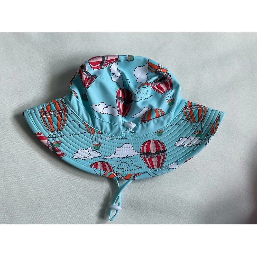 Toddler Kids or Girls Sun Hat With Upf 50 Outdoor Adjustable  Blue Size S